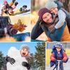 Winter Children's Gloves Padded Warm Wind Cold Riding Gloves Touch Screen Non-slip Waterproof Ski Gloves Outdoor Sports Gloves