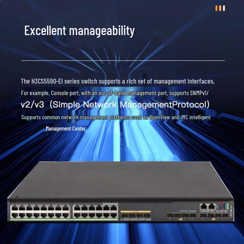 H3C S5590-28T8XC-EI Layer 3 Core Switch