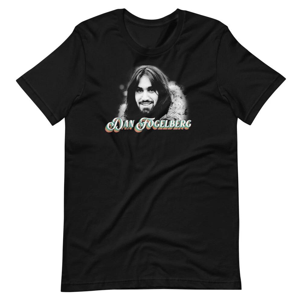 

DAN FOGELBERG Fan Art Black Graphic Tee Short-Sleeve Unisex 100% Cotton T-shirt Mens Tees Top 4XL