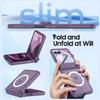 For Motorola Razr Ultra 2025 / Razr Ultra 2026 Magnetic Power,Slim Design,Screen Protector,Hinge Protection,Matte Shockproof Phone Case-Purple