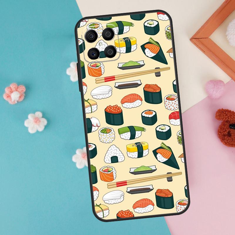 

Sushi Soy Fish Case For Honor Magic 7 5 6 Lite Pro Honor X8b X9b X9a X8a X8 X9 X9c 50 70 90 200 Lite Cover Honor X8 5G