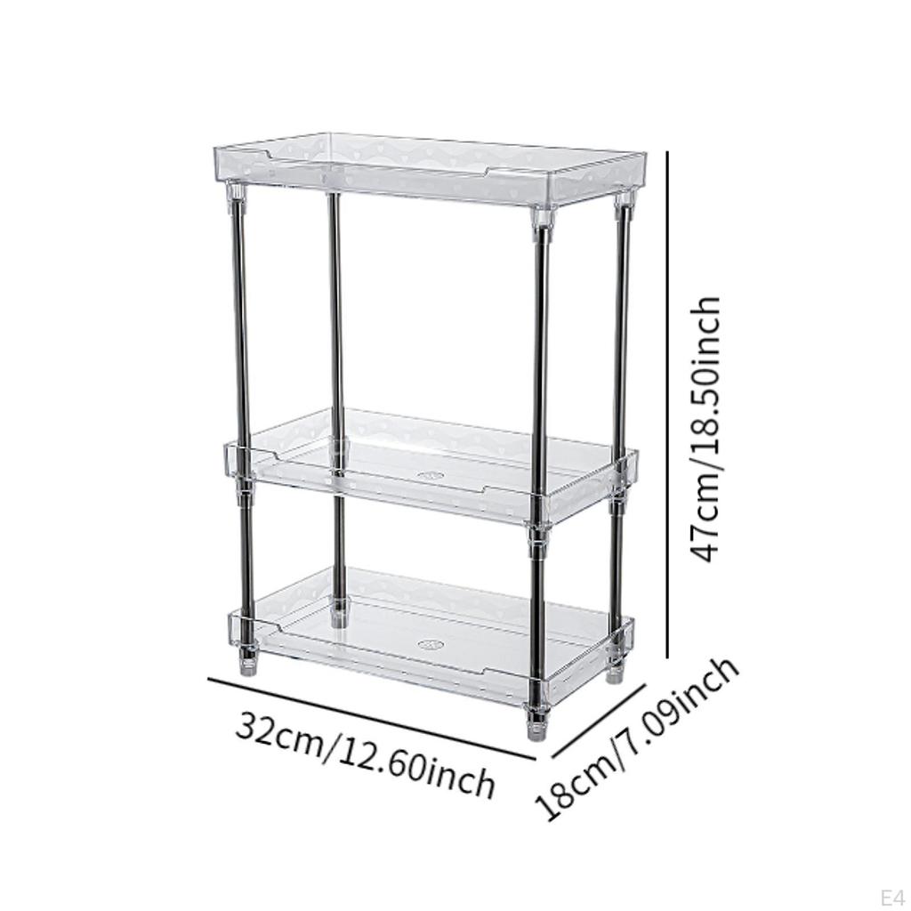 Badezimmer-Arbeitsplatten-Organizer, Make-up-Organizer, Hautpflege-Regal, stehend