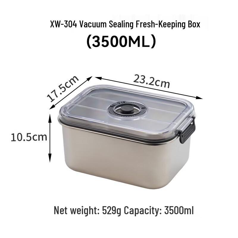 Ruhan 304 Stainless Steel Vacuum Food Container