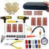 Kit de Reparación de Neumáticos de Motocicleta Herramientas de Tapón de Pinchazo de Coche Pinchazo de Neumático Emergencia para Tiras de Neumático Agitación Pegamento Kit de Herramientas de Reparación