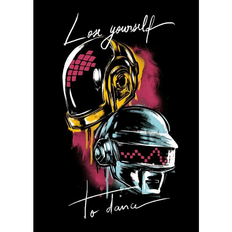 Savages Daft Punk Band Poster Canvas Prints Music Band Daft Punk Wall Art Decor Bar Home Fans Wall Decoration Music Prints Gitf