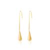 Boucles d'oreilles pendantes minimalistes européennes et américaines polyvalentes en forme de goutte d'eau pour femmes