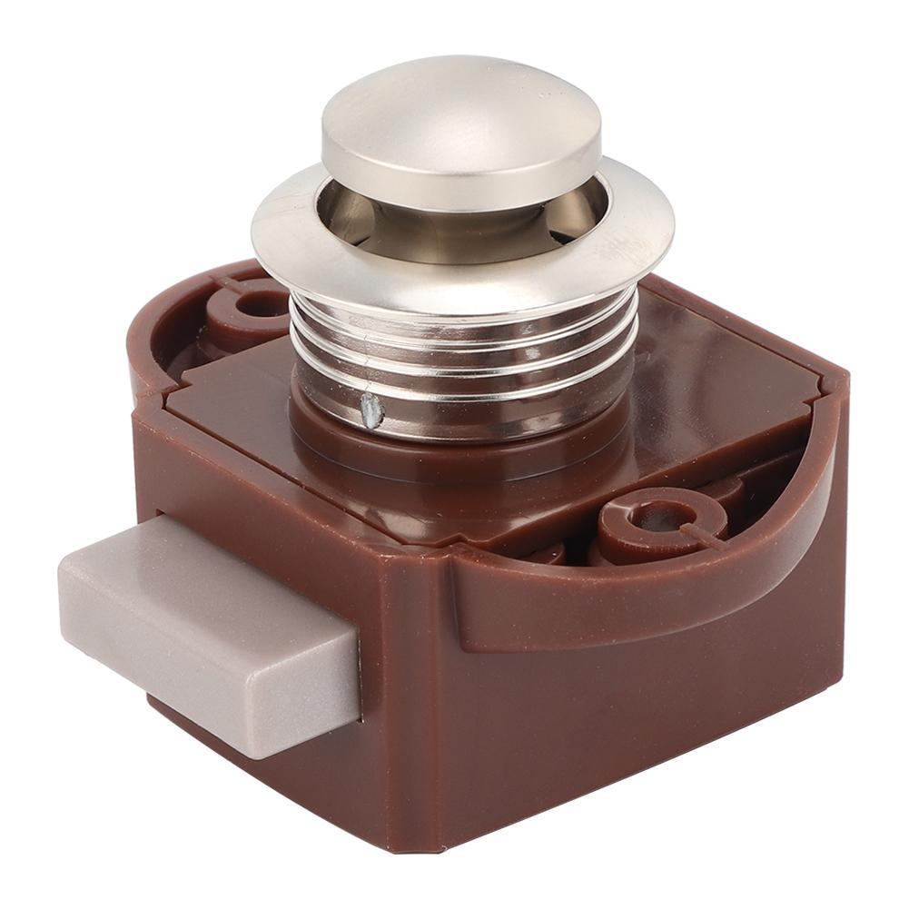 Aluminum Alloy Keyless Push Button Catch Lock For Boat RV Drawer Cabinet Door Latch Knob