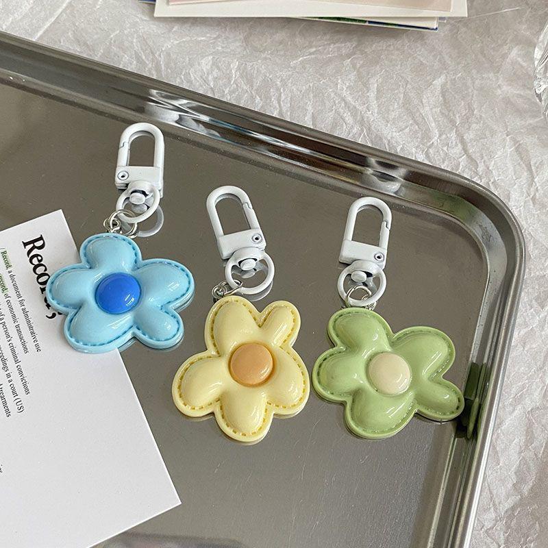 1PC Flower Keychain Decoration Plastic Gift DIY Design Pendant Creativity Lobster Buckle Party Keychain Marker