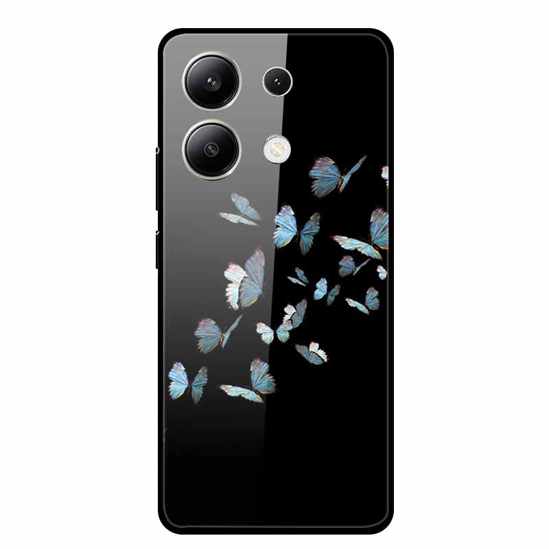 

Phone Case for Redmi Note 13 Pro+ Luxury Natural Landscape Cover for Xiaomi Redmi Note13 Pro Plus Hard Tempered Glass Back Capa -Redmi Note 13 5G
