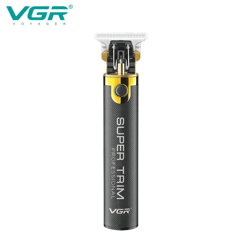 VGR 082 Hair Trimmer T-shaped Professional Hair Cutting Machine Cordless Rechargeable Bald Trimmer Men's Hair Clipper Shape Carving Safe and Hygienic