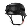 German Crafted Vintage Steel Cruiser Helmets | Half Face Unisex Motorcycle Helmets | DOT Certified for Reliable Protection