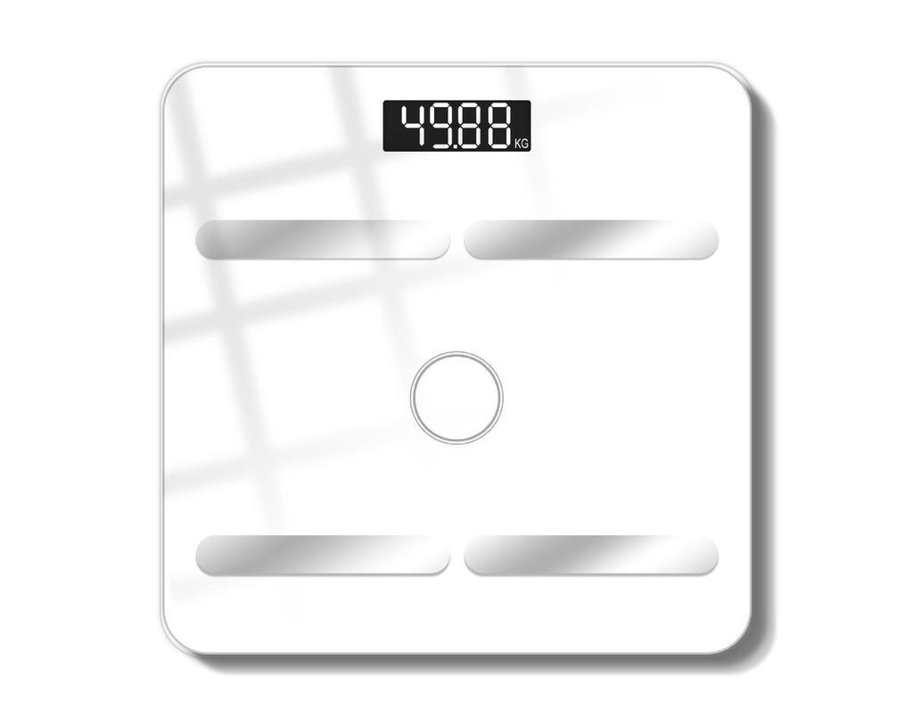 Smart USB Rechargeable Body Weight & Fat Scale for Home Use