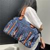 Korean Version Of Retro Multi-Pocket Splicing Washed Punk Denim Shoulder Bag