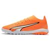 Ultra Match TT Round Toe Lace-Up TF (Rubber Studs) Hard Ground Artificial Grass Football Shoes Unisex Football Shoes Orange 107220-01