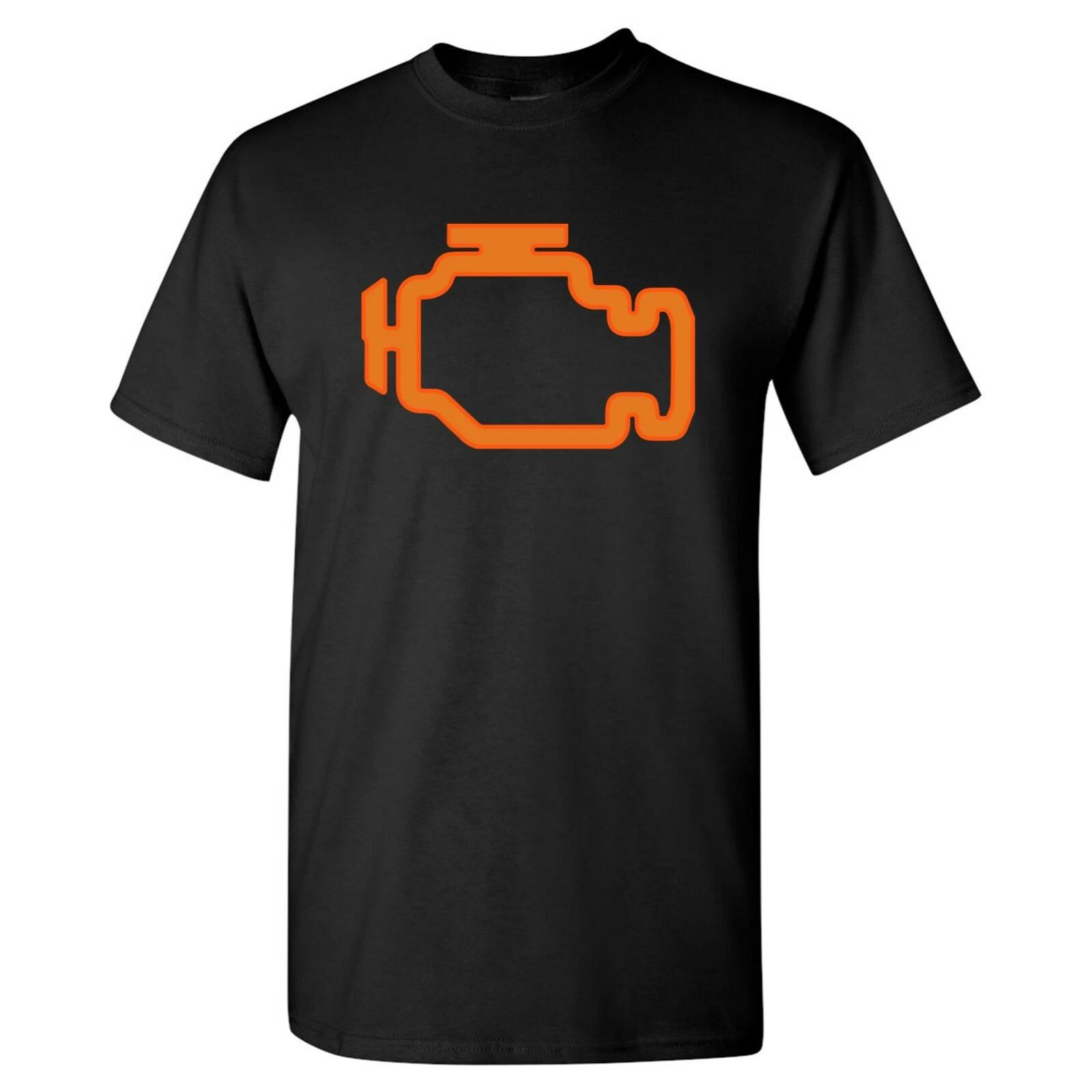 Check Engine Light - Funny Car Handyman Father Dad Mechanic T Shirt L