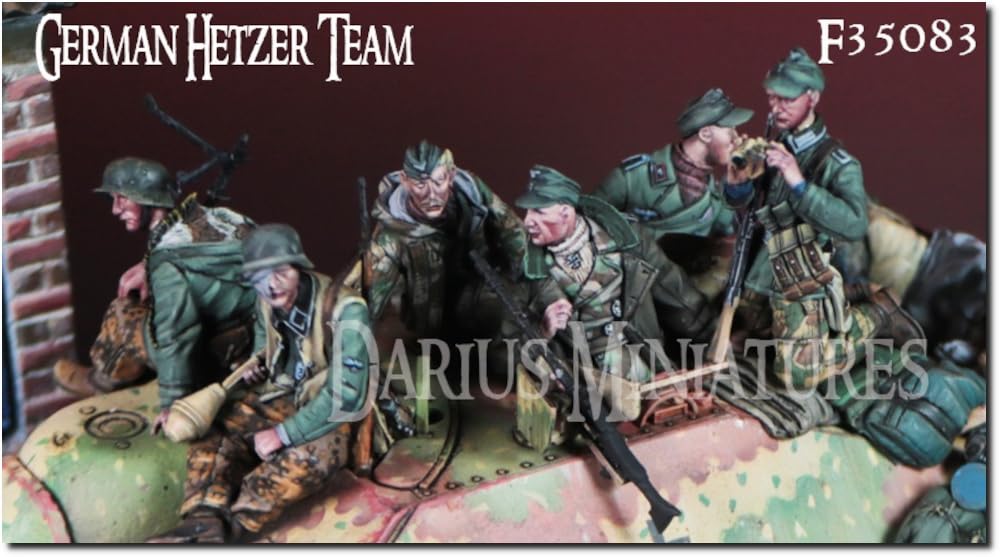 

Darius Miniature Hetzer немецкая САУ времен Второй мировой войны, набор для пехотной команды, набор из смолы DMF35083 1/35 (6 шт.) (человек)