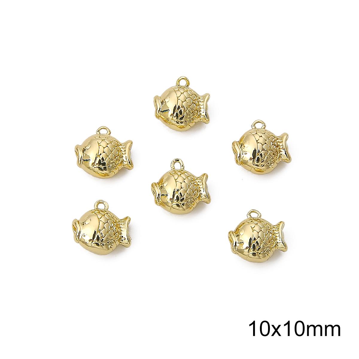 

Медный кулон серии «Морская жизнь» для изготовления ювелирных изделий своими руками, аксессуары для рукоделия 10x10mm