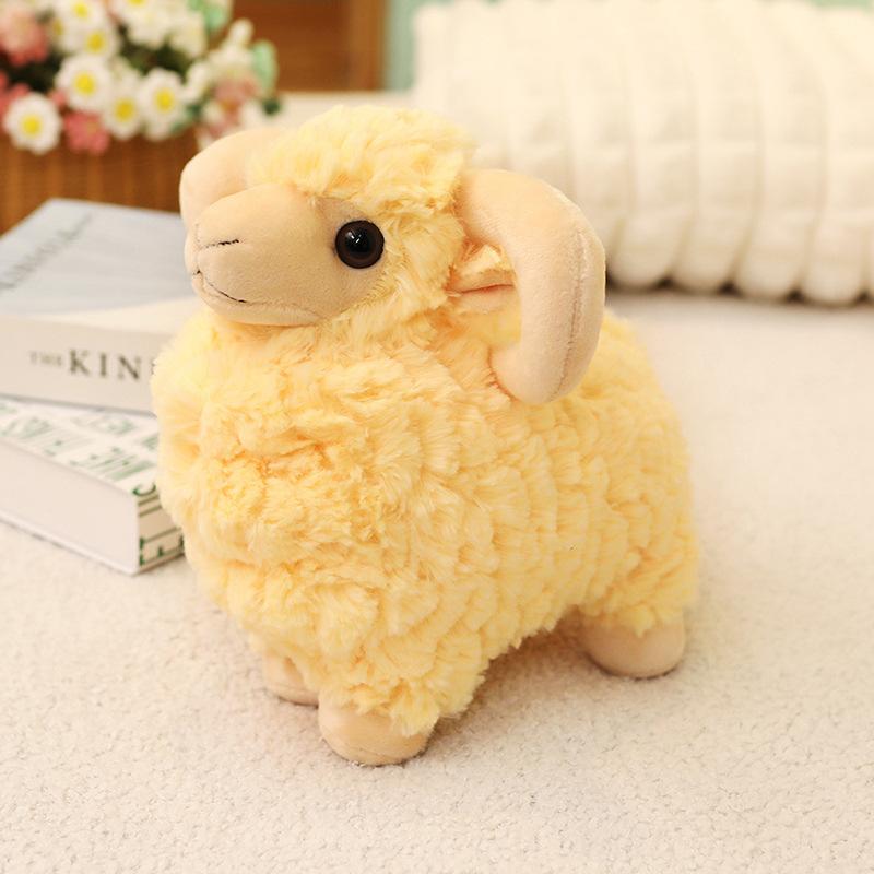 Cute Little Lamb Doll Simulated Lamb Plush Toy Doll Comforting Pillow Children Girl Gift Rag Doll
