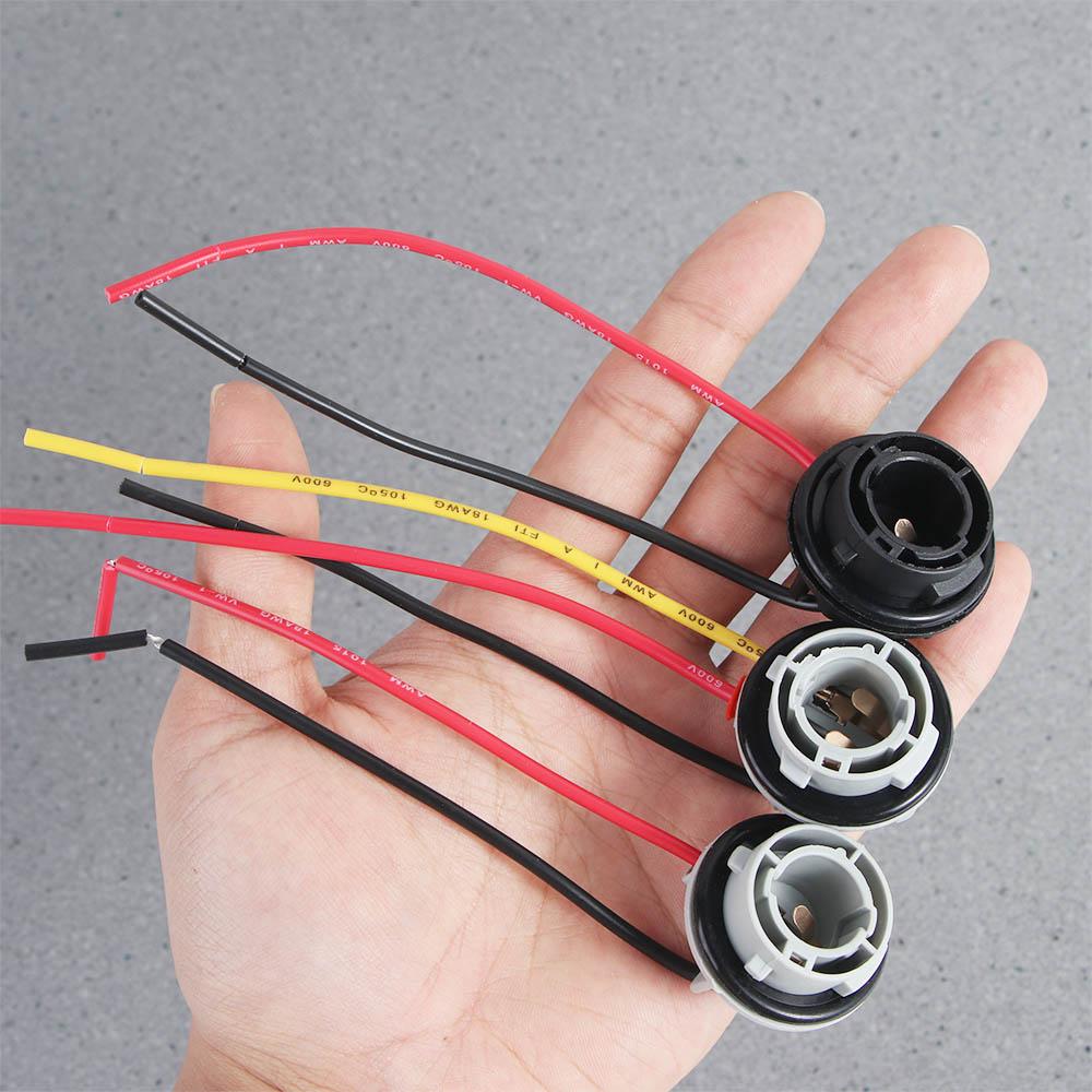 Round Socket Headlight Turn Signal Light Light Bulb Socket Light Base Light Bulb Holder Lamp Holder