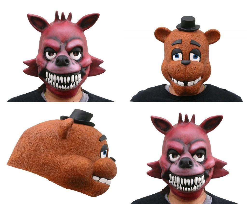 Máscara de Látex para Adulto de Five Nights At Freddy's con Estilo Freddy Chica Bonnie Foxy