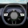 Four Seasons Non-slip Leather Steering Wheel Cover for Xiaomi YU7 SU7 2025 Interior Decoration Accessories
