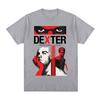 TV Play Dexter Morgan Eyes T-shirts Men Women Clothing Casual Cotton Short Sleeves Oversized T Shirts Fashion Hip Hop Tee Shirt