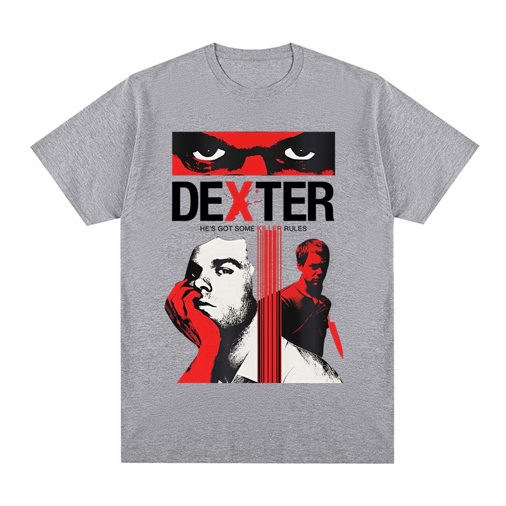 TV Play Dexter Morgan Eyes T-shirts Men Women Clothing Casual Cotton Short Sleeves Oversized T Shirts Fashion Hip Hop Tee Shirt