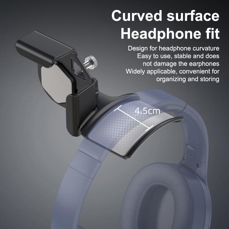 Headphone Holder Pc Monitor Hanger Wall Hook Monitor Earphone Stand Universal Headset Hanging Hook Durable Headphone Bracket