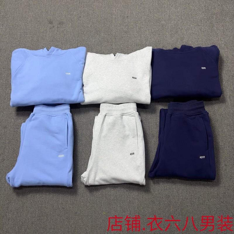 Mens Oversized Hooded Sweatshirt Jogger Set Streetwear Cotton Pullover Tracksuit Casual Outfit