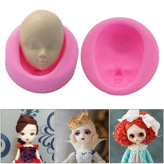Silicone Baby Face Soap Mold DIY Fondant Candy Chocolate Cake Decorating Tool