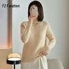 Fanzhen Women's Thickened 100% Wool Turtleneck Sweater