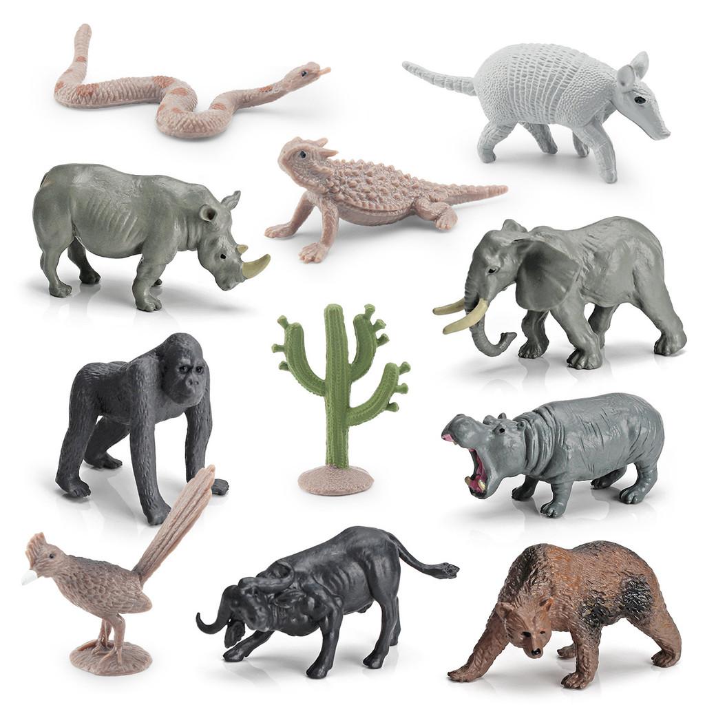 Chameleon Elephant Lion Model Collection Pvc Realistic Figures For Education And Nature Conservation Projects