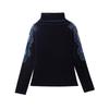 Stylish Versatile Velvet Lace High-Neck Long-Sleeve Shirt for Women