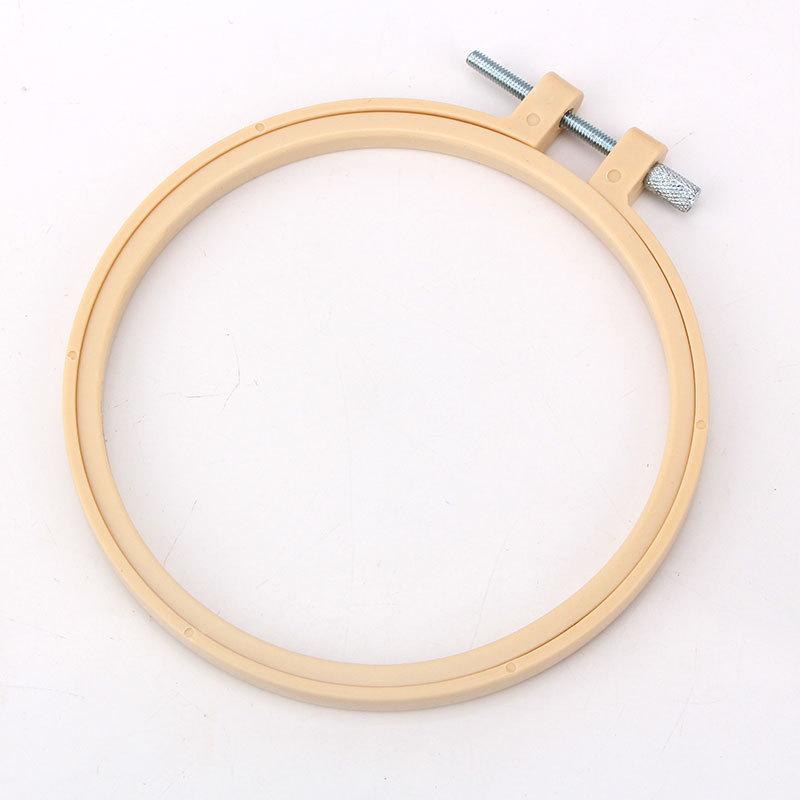 Bamboo-Style Adjustable Mini Embroidery Hoop - Handmade Cross Stitch & Weaving Frame