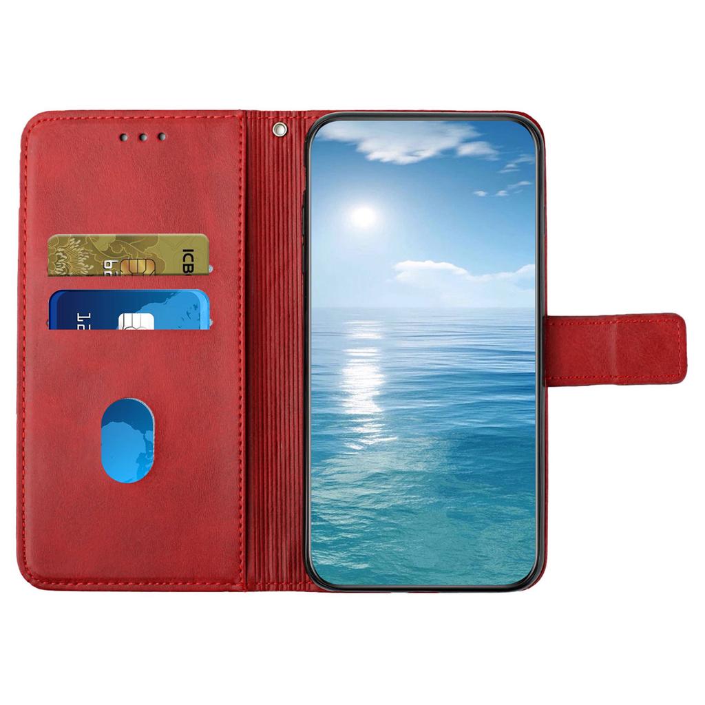 For Xiaomi Redmi Note 13 Pro 4G/Poco M6 Pro 4G Case Lines Imprinted PU Leather Wallet Stand Phone Cover