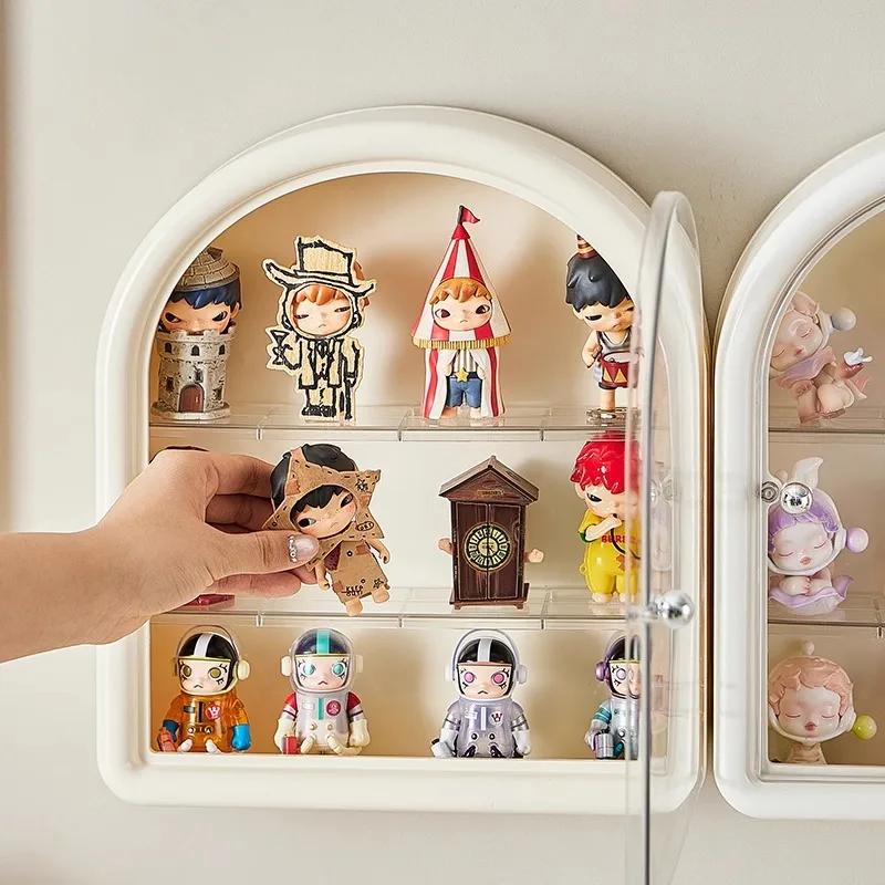 Scatola Espositore Per POP-MART Scatole Cieche Organizzatore Bambole a Prova di Polvere Display Stand Castello Custodia Espositiva Music Master Grande