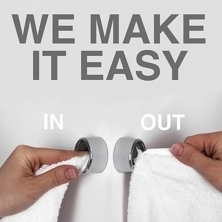 Creative Strong Adhesive Towel Hook: No-Punch, Traceless Wall Mount for Kitchen