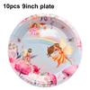 Pink Butterfly Flower Fairy Theme Disposable Tableware Plates Cups Napkins Girls Birthday Party Wedding Baby Shower Decor
