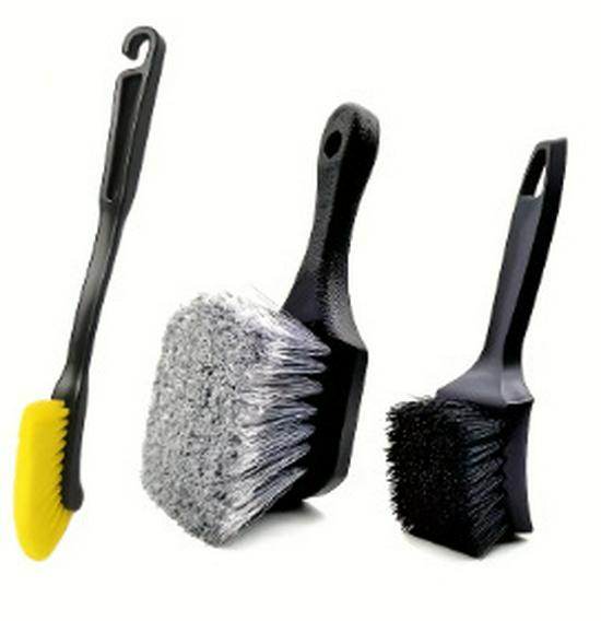 

Car Cleaning Kit: Tire & Wheel Brush, Car Wash Tools, Wiping Cloth, Floor Mat Brush As per Picture