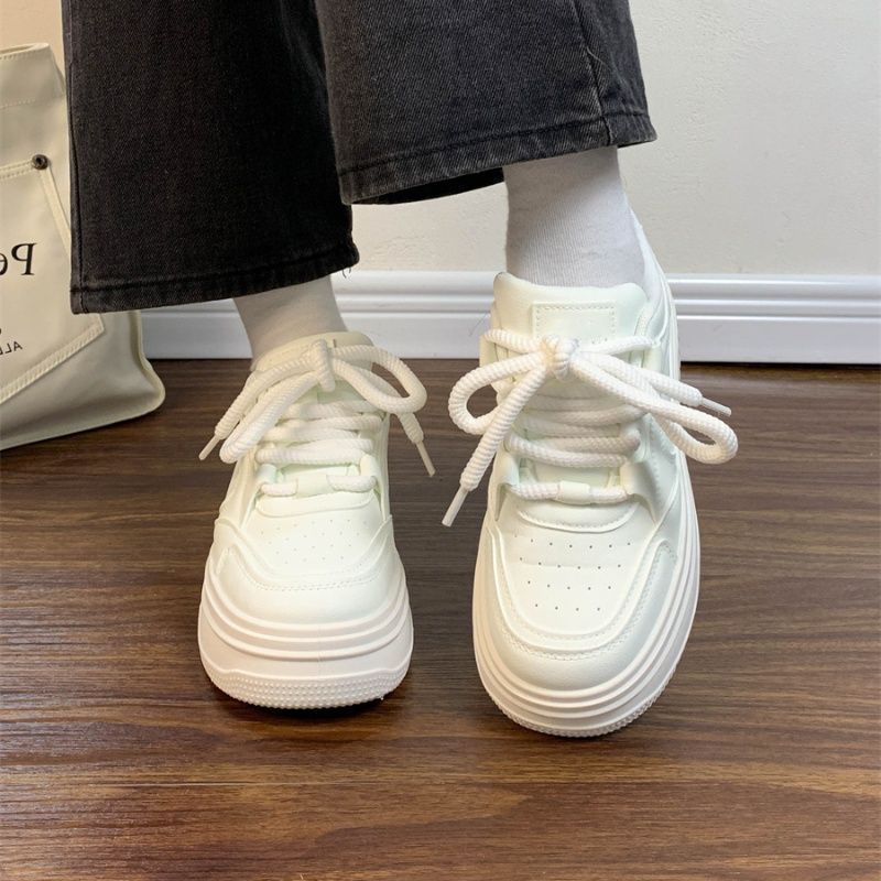 2025 spring new little white shoes women's original design platform casual board shoes versatile chic sports women's shoes