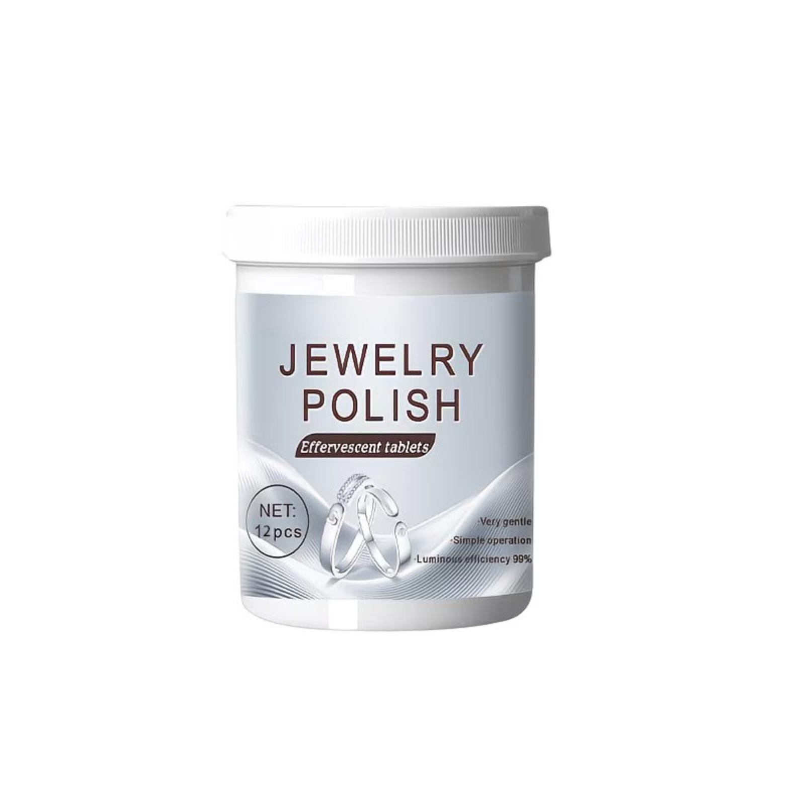 Jewelry Polishing Effervescent Tablets for Cleaning and Restoring Shine Suitable for Various Metals and Accessories Safe and Easy to Use One Size