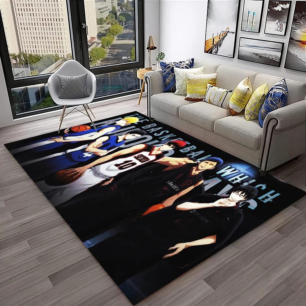 3D Anime Kuroko's Basketball Cartoon Carpet Rug for Home Living Room Bedroom Sofa Doormat Decor,kids Area Rug Non-slip Floor Mat