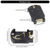 Compactly ABS Metal 3V CR2025 Battery Holder Easy Installation Durability Design For Small Electronics Travel Use