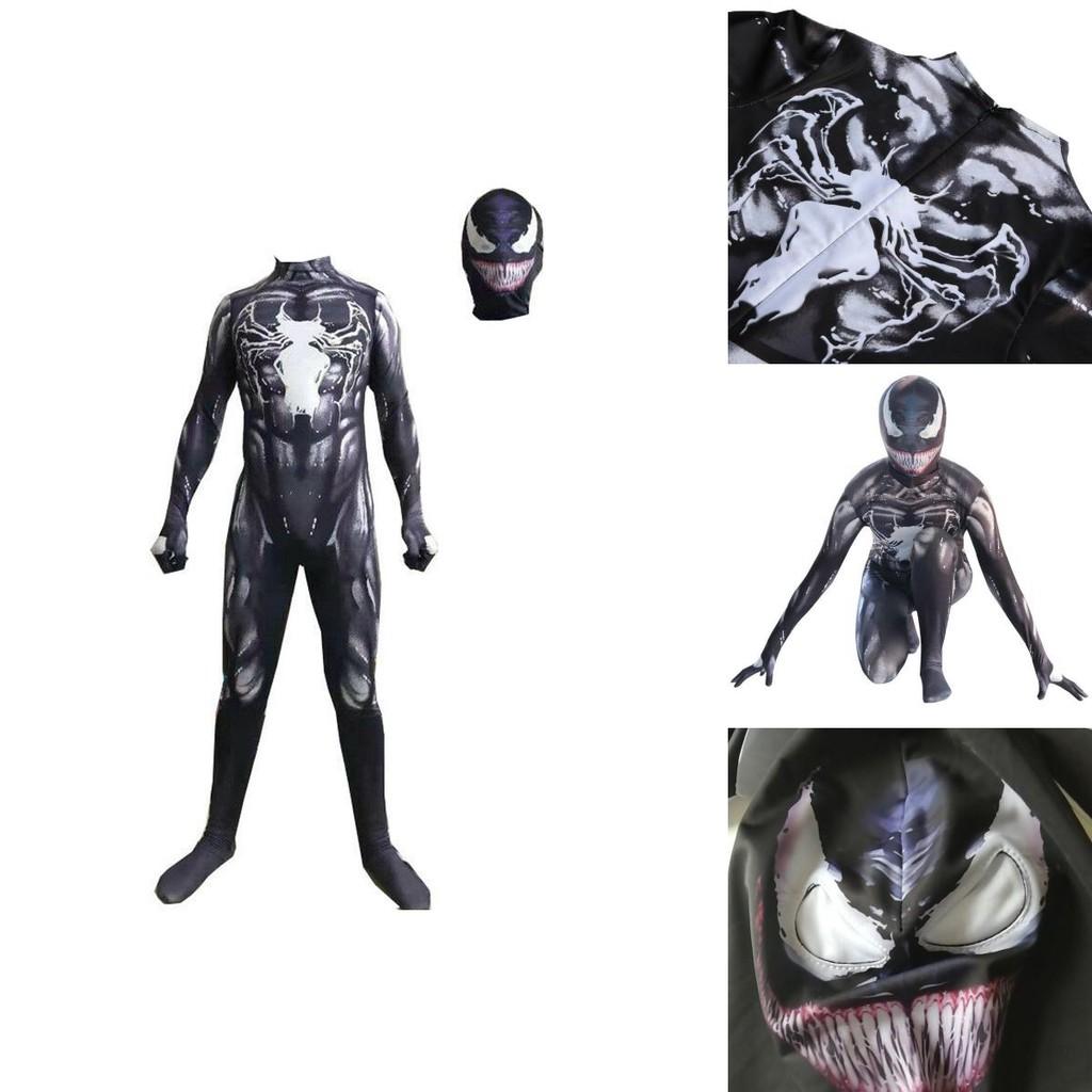 Venom Spider-man Cosplay Kostüm Jumpsuit Mit Exquisitem Design Und Atmungsaktivem Stoff Für Kinder Und Erwachsene