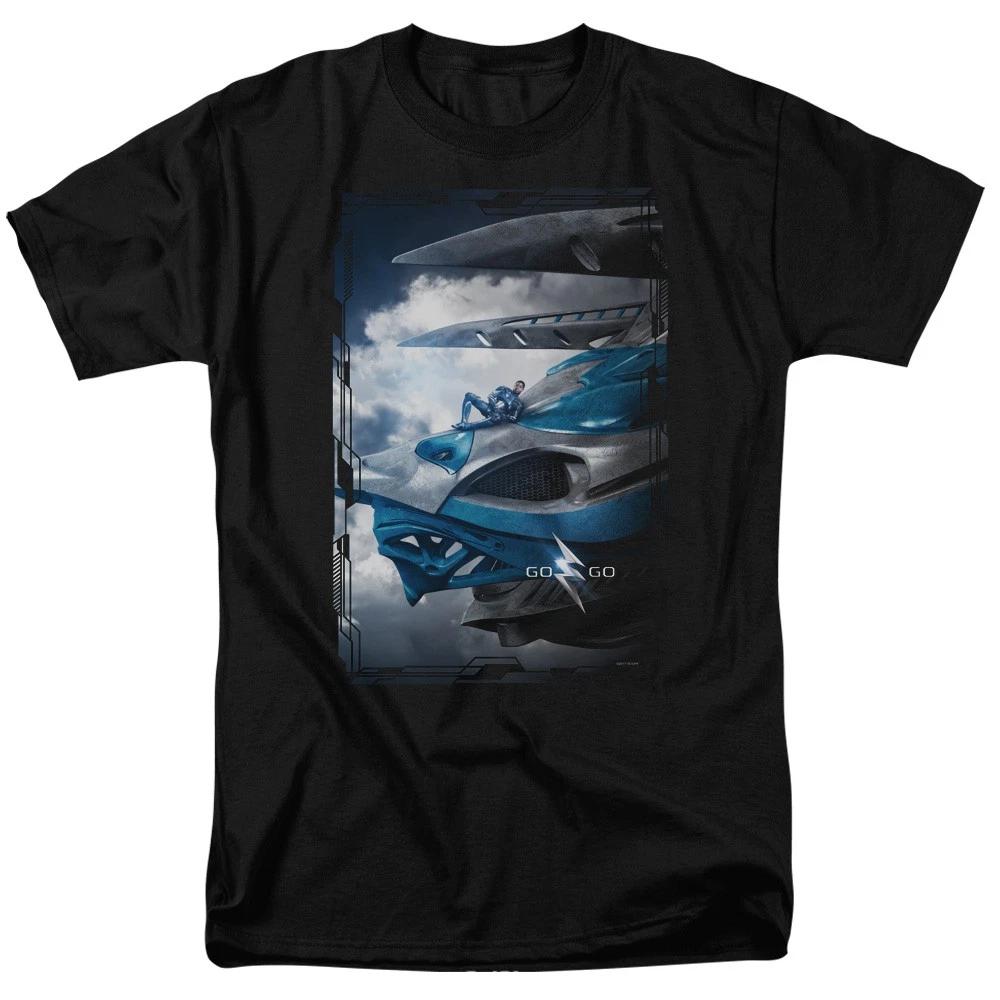 Power Rangers - Blue Zord Poster - Unisex Short Sleeve Children s T-shirt - Black 120