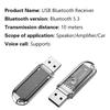 Usb Bluetooth 5.3 Adapter Computer Wireless Bt Music Audio Receiver Connector For Car Computer Speaker Headset