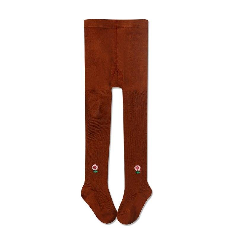 Baby-Leggings mit Doppelnadel und Nullfadenkopf, Bonbonfarben, Stickerei, Blümchenmuster