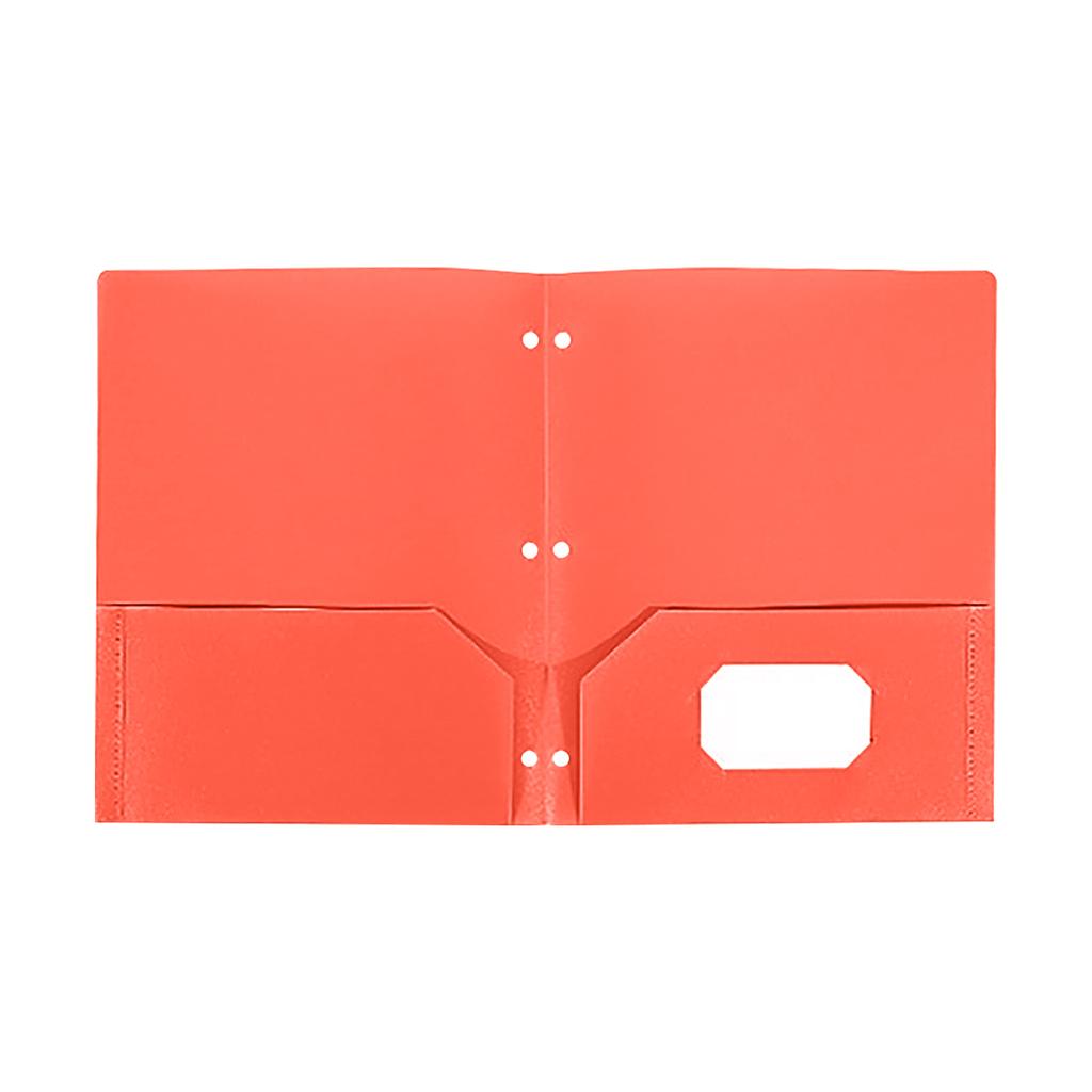 Three- Two-Pocket Document Folder with Storage Pockets for Organization
