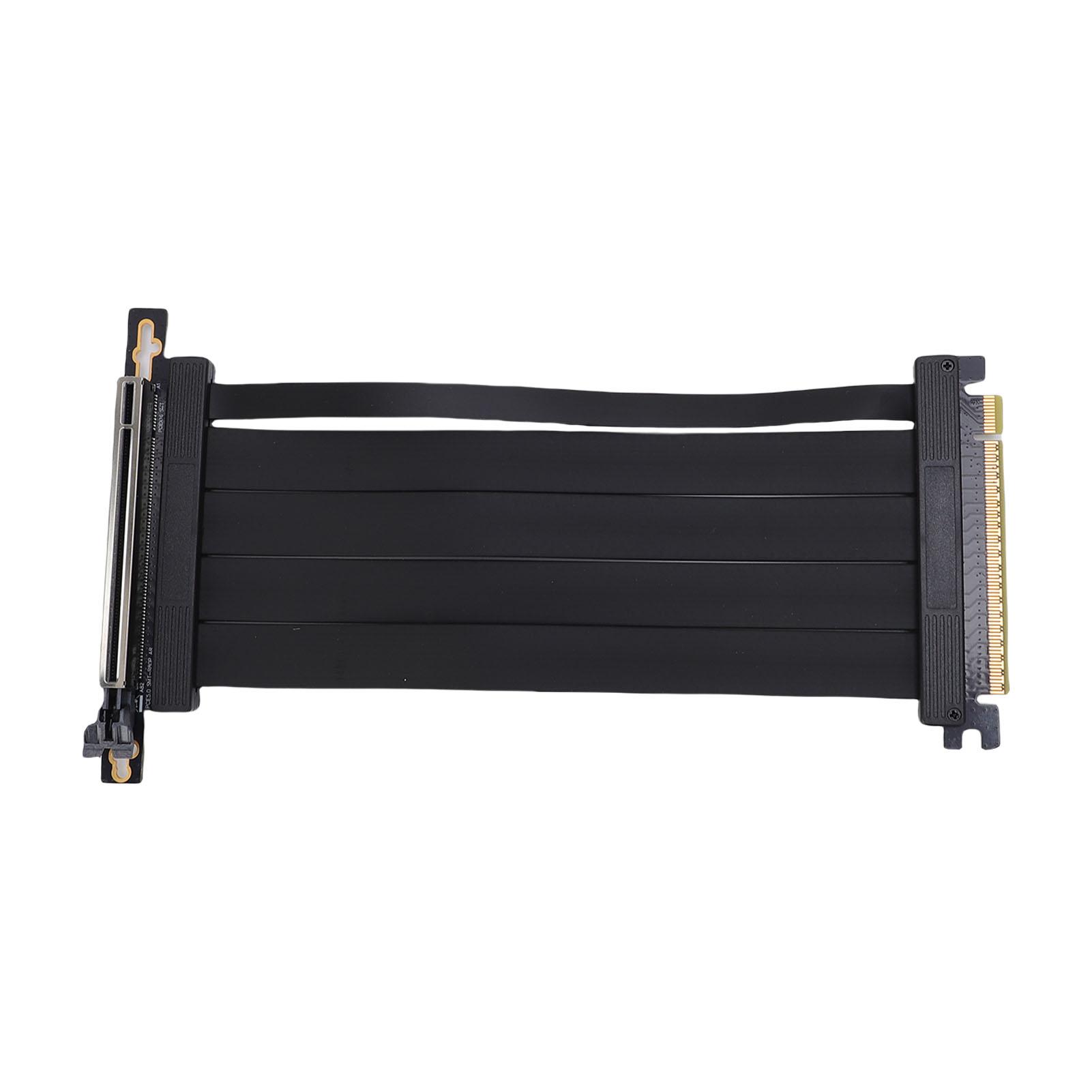 

Подовжувальний кабель PCIe 5.0 X16 Роз єм 90 градусів 128 Гбіт/с Високошвидкісний адаптер Райзер карта Гнучкий кабель 20 см