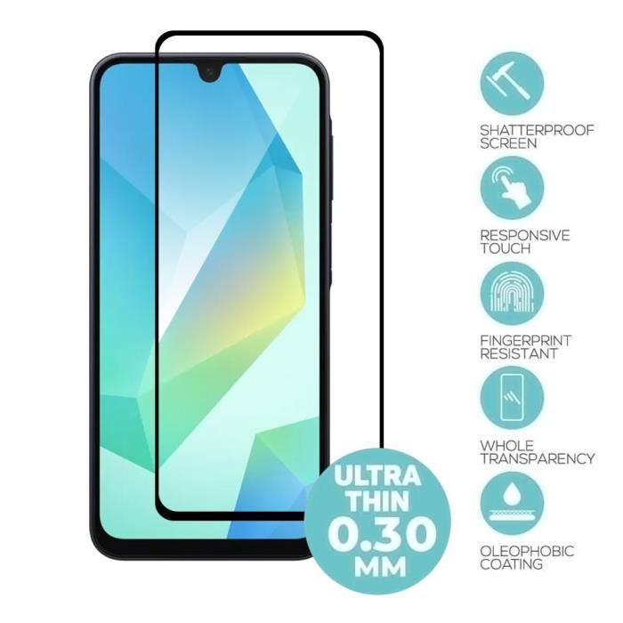 Film de protection en verre trempé - Samsung - Galaxy A16 - 4 pièces - Anti-rayures 9H - Installation facile